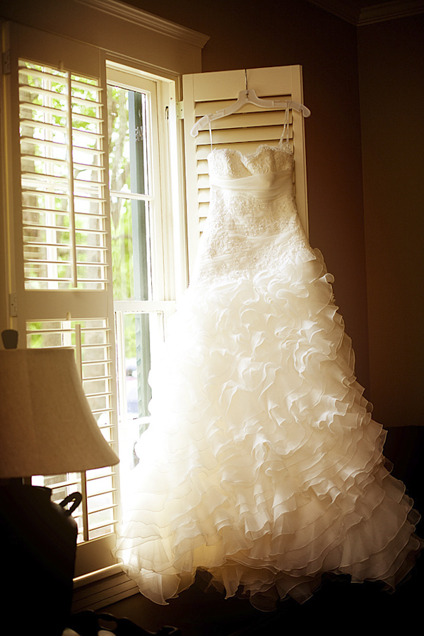 Wedding Dress Hanging In The Window Wedding Photo By Top Florida Based Wedding Photographers 6543